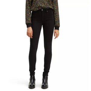 Levi's black 721 high-rise skinny jeans